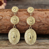 Vintage Alloy Dangle Earrings 