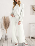 Long Sleeve Lounge Top and Drawstring Pants Set Lingerie & Nightwear