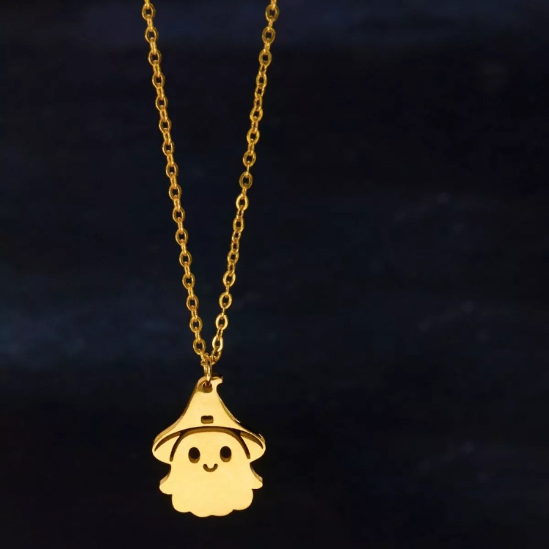 Halloween Ghost Pendant Necklace 