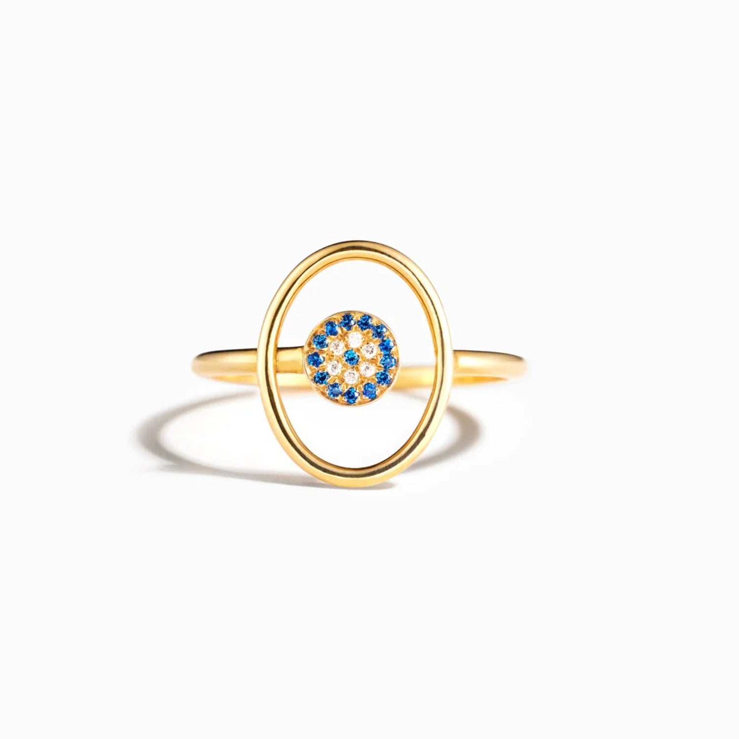 925 Sterling Silver Evil Eye Ring 
