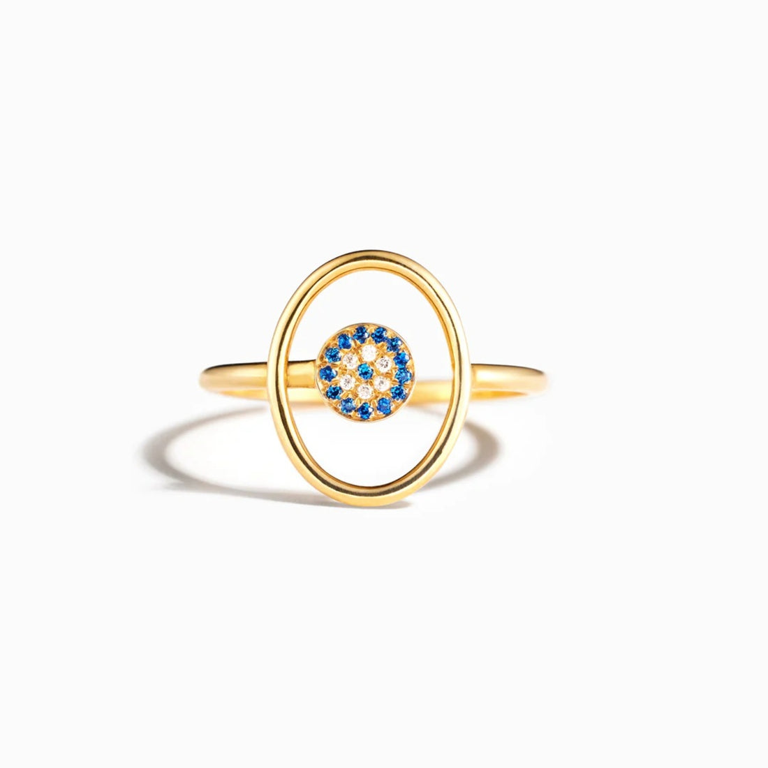 925 Sterling Silver Evil Eye Ring 