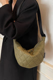 Quilted Adjustable Strap Crossbody Bag 