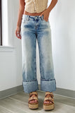 Myosotis High Rise Button Zip Fly Medium Wash Jeans Bottoms/Jeans