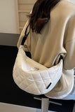 Quilted Adjustable Strap Crossbody Bag 