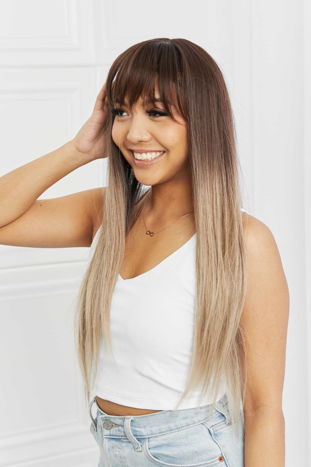 Long Straight Synthetic Wigs 26'' 