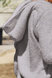 Full Size Teddy Hooded Jacket with Pockets 