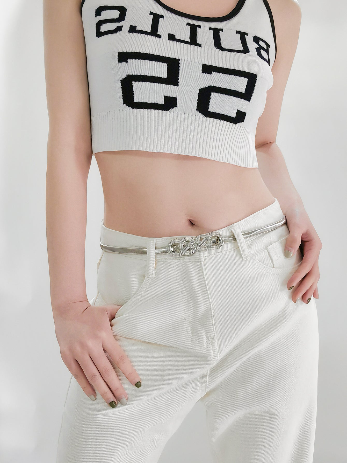 Knot Buckle Metal Belt 