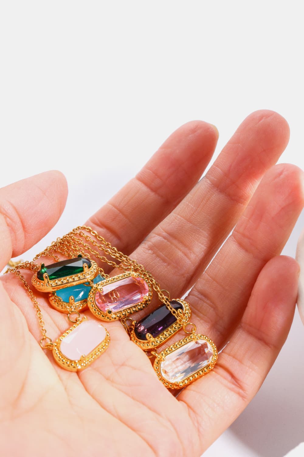 Copper 14K Gold-Plated Pendant Necklace 