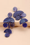 Geometrical Shape Acrylic Dangle Earrings 