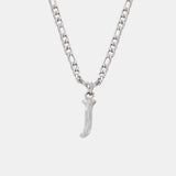 Titanium Steel Letter Pendant Necklace 