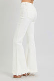 RISEN Full Size High Rise Front Patch Pocket Flare Jeans 