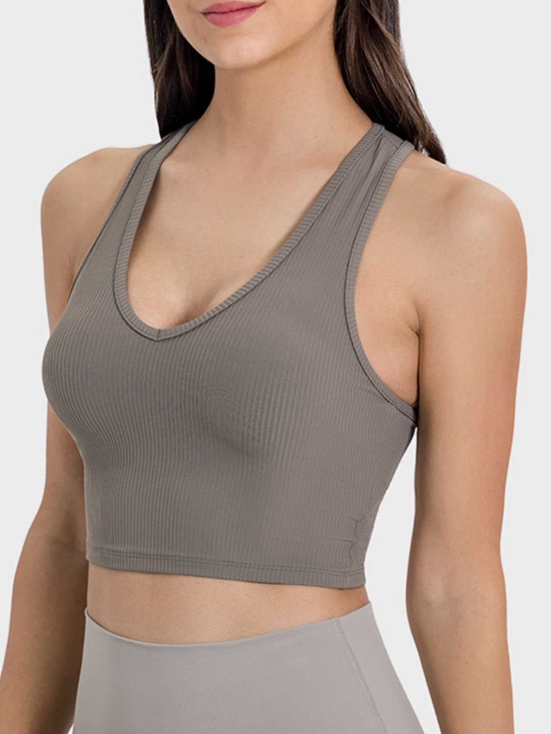 Millennia Scoop Neck Wide Strap Active Tank 