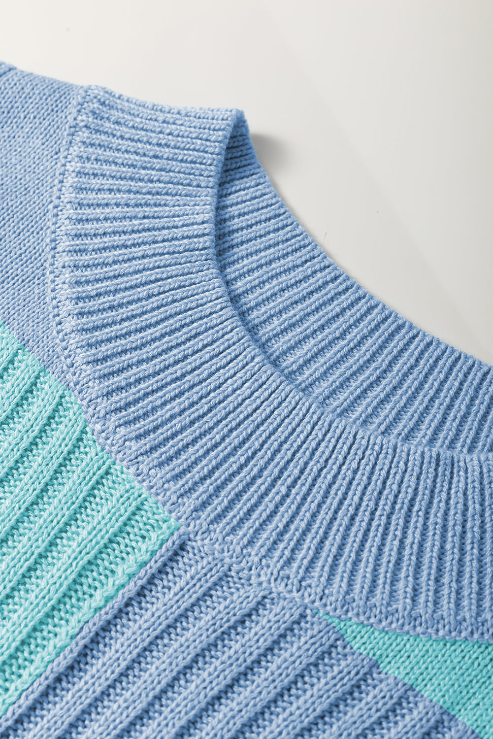 Black Checkered Color Block Crew Neck Short Sleeve Sweater Sweaters & Cardigans/Short Sleeve Sweaters