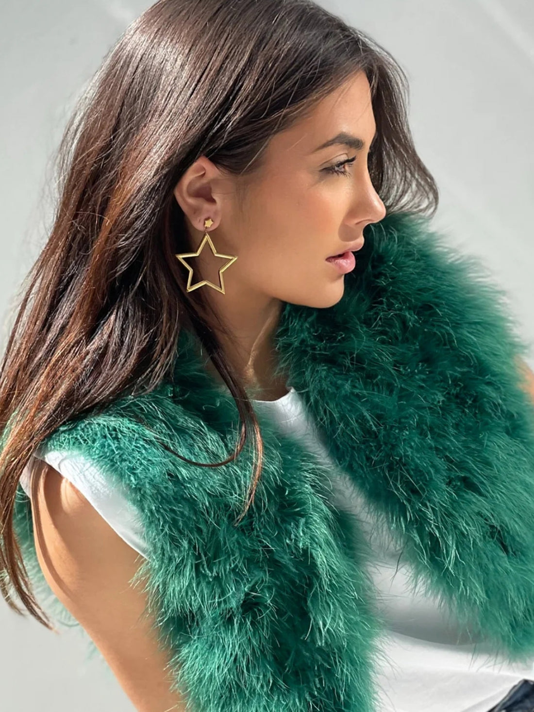 18K Gold-Plated Moon & Star Dangle Earrings 