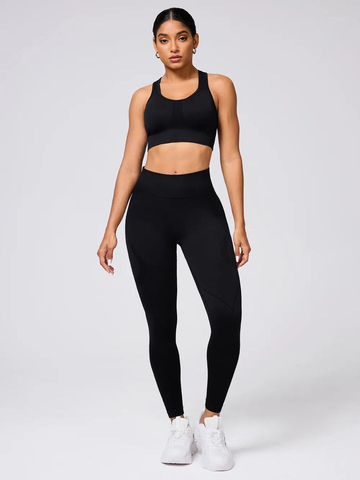 Round Neck Wide Strap Tank and Leggings Active Set 