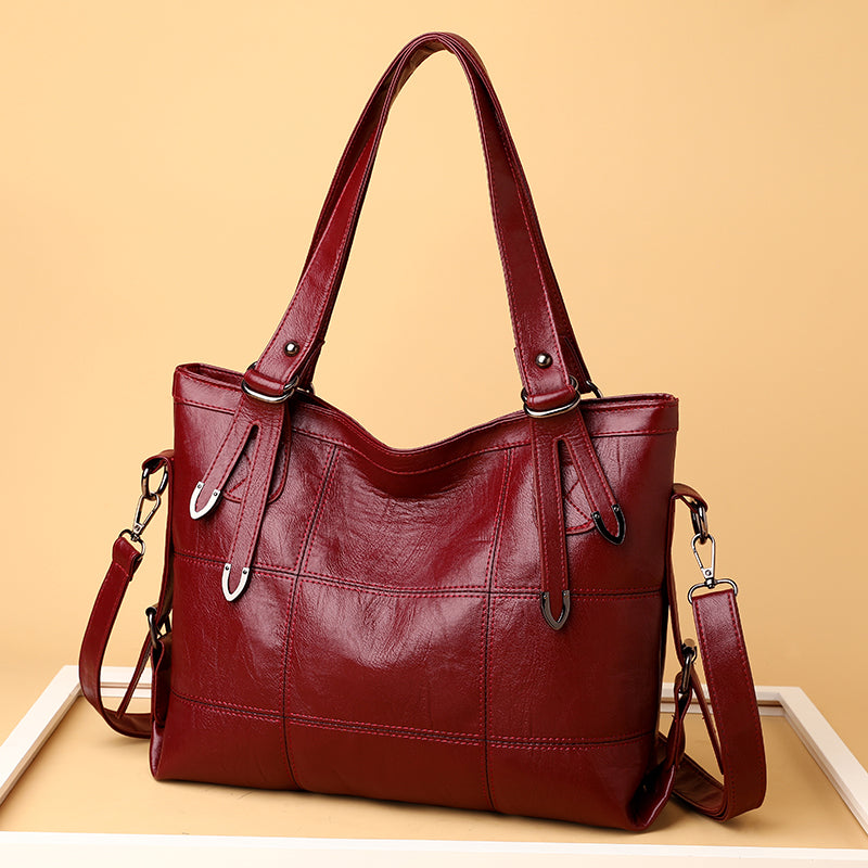 PU Leather Medium Handbag 
