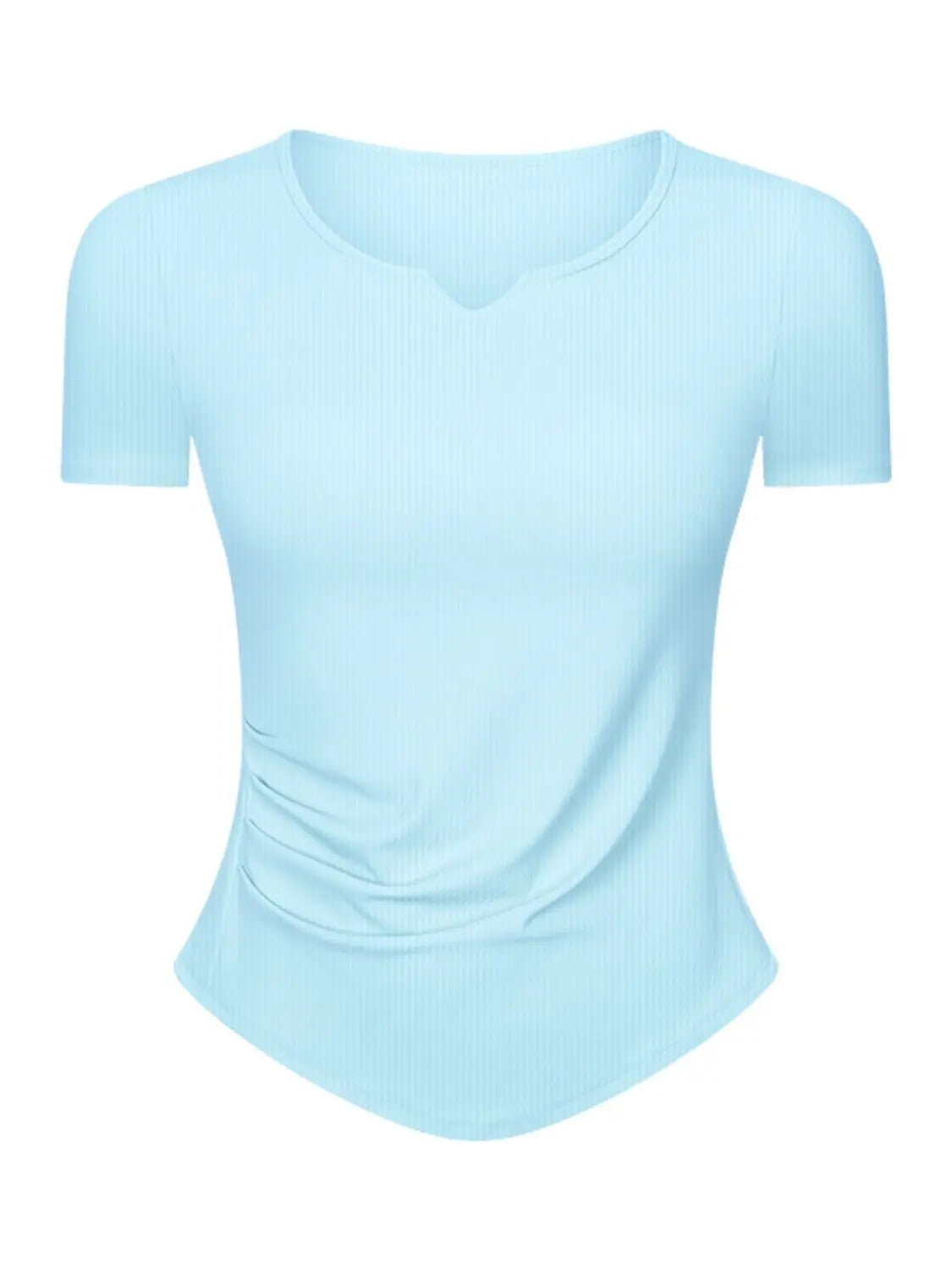 Millennia Notched Short Sleeve Active T-Shirt 