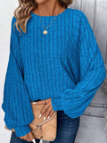 Plus Size Round Neck Batwing Sleeve T-Shirt 