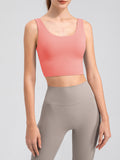 Scoop Neck Wide Strap Active Tank 