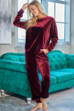 Long Sleeve Top and Pants Lounge Set Lingerie & Nightwear