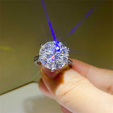 10 Carat Moissanite 925 Sterling Silver Ring 