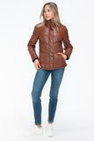 Snobbish Pocketed Zip Up Turtleneck Puffer Jacket 