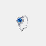 1 Carat Moissanite 925 Sterling Silver Ring 