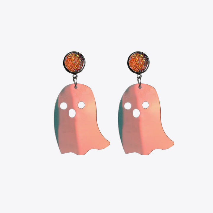 Ghost Shape Acrylic Dangle Earrings 