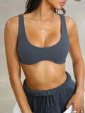 Seamless Scoop Neck Active Bra 