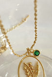 Flower Shell Pendant Copper Necklace 
