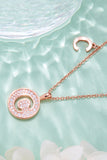 Moissanite A to J Pendant Necklace 