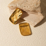 18K Gold-Plated Square Earrings 