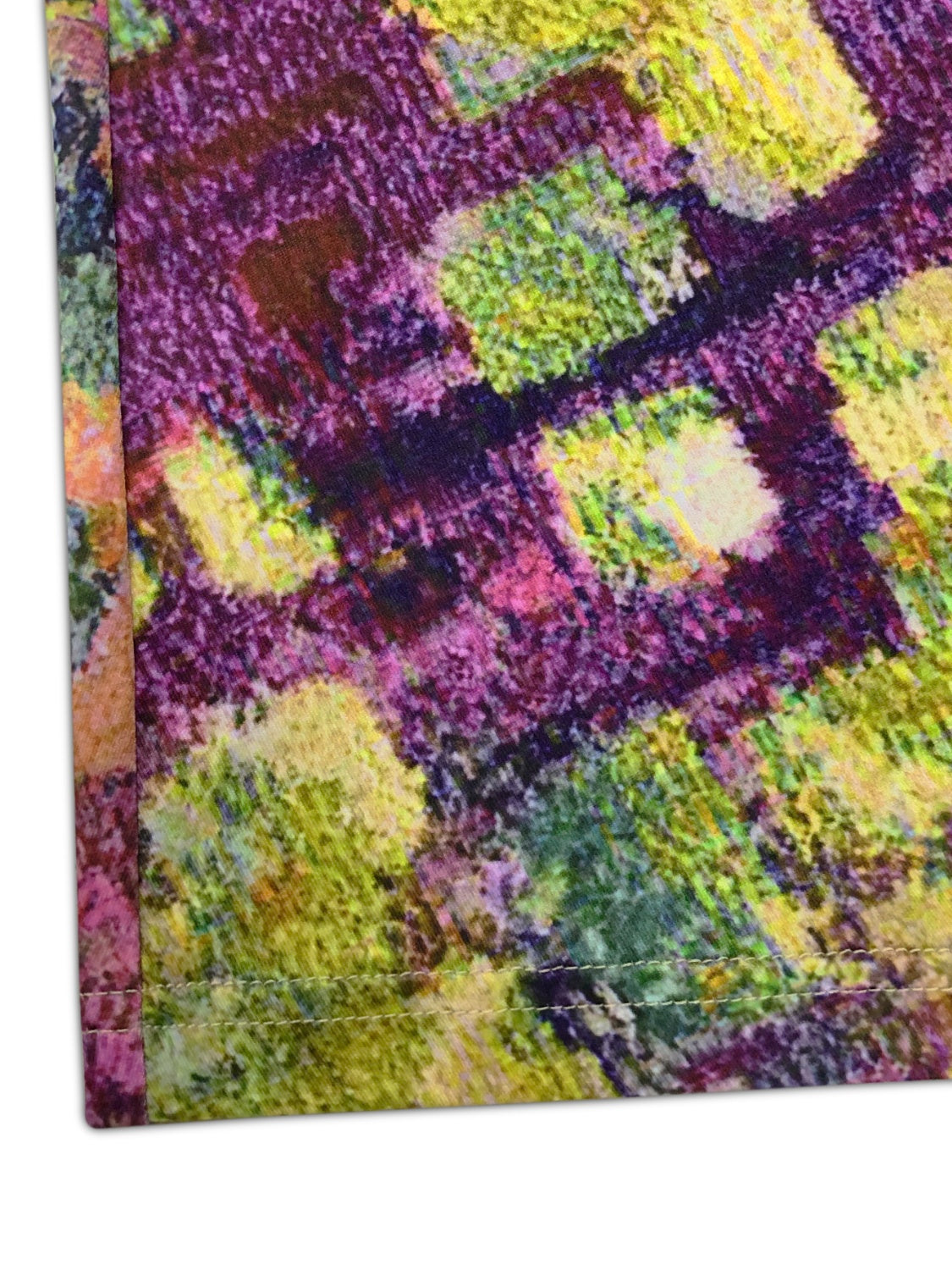 Plus Size Printed Round Neck Long Sleeve Dress 