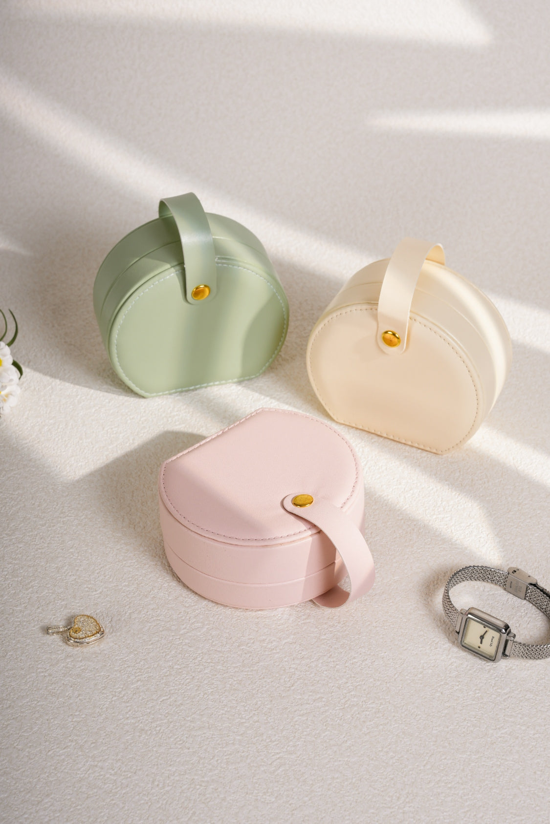 PU Leather Travel Jewelry Box 