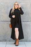 Basic Bae Full Size Open Front Long Sleeve Cover Up 