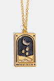Tarot Card Pendant Stainless Steel Necklace 