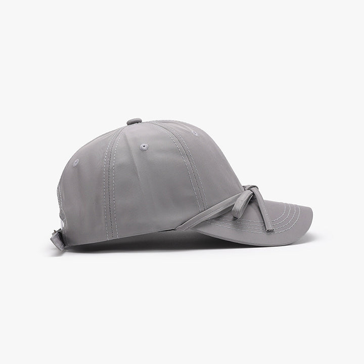 Tied Bow Cotton Baseball Cap 