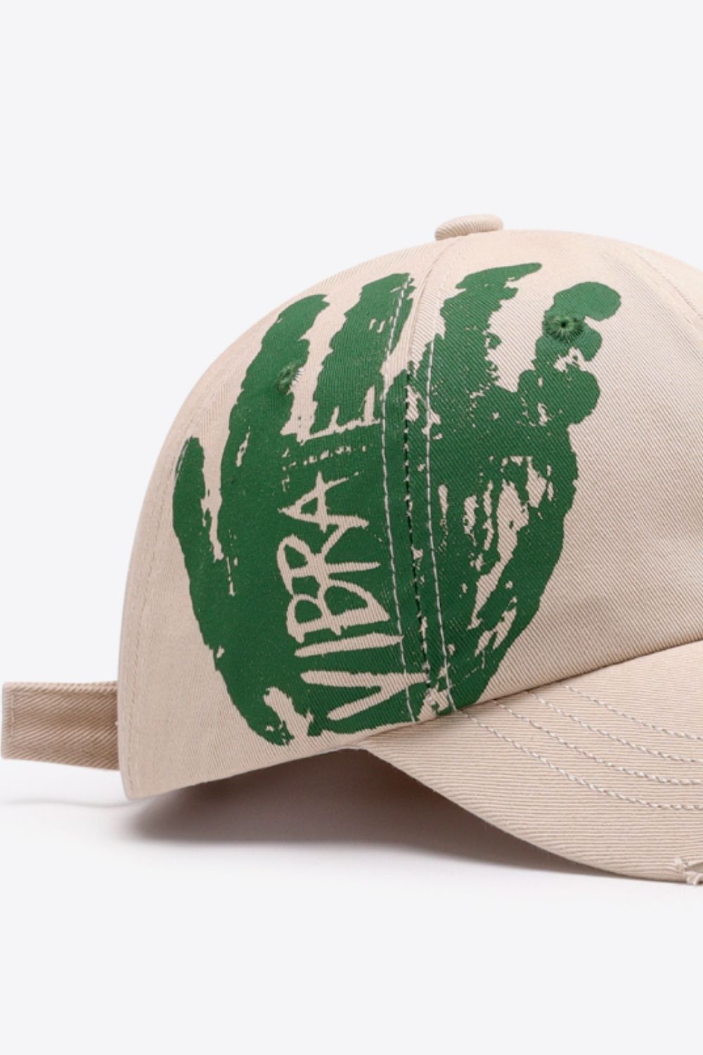 VIBRA Graphic Distressed Adjustable Baseball Cap 