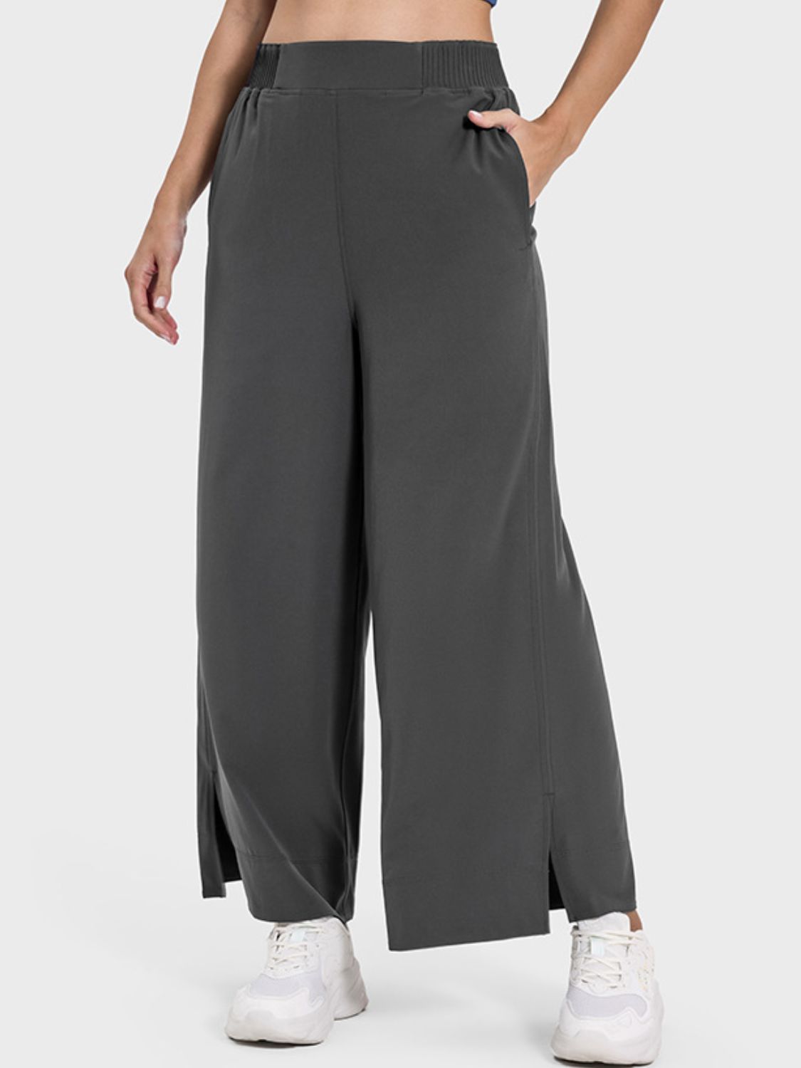 Millennia Slit Wide Leg Active Pants 
