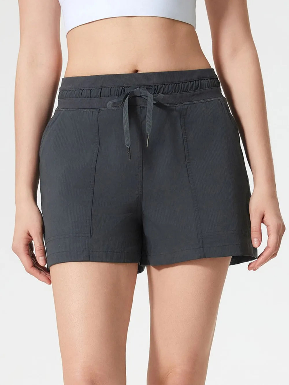 Millennia Drawstring Active Shorts with Pockets 