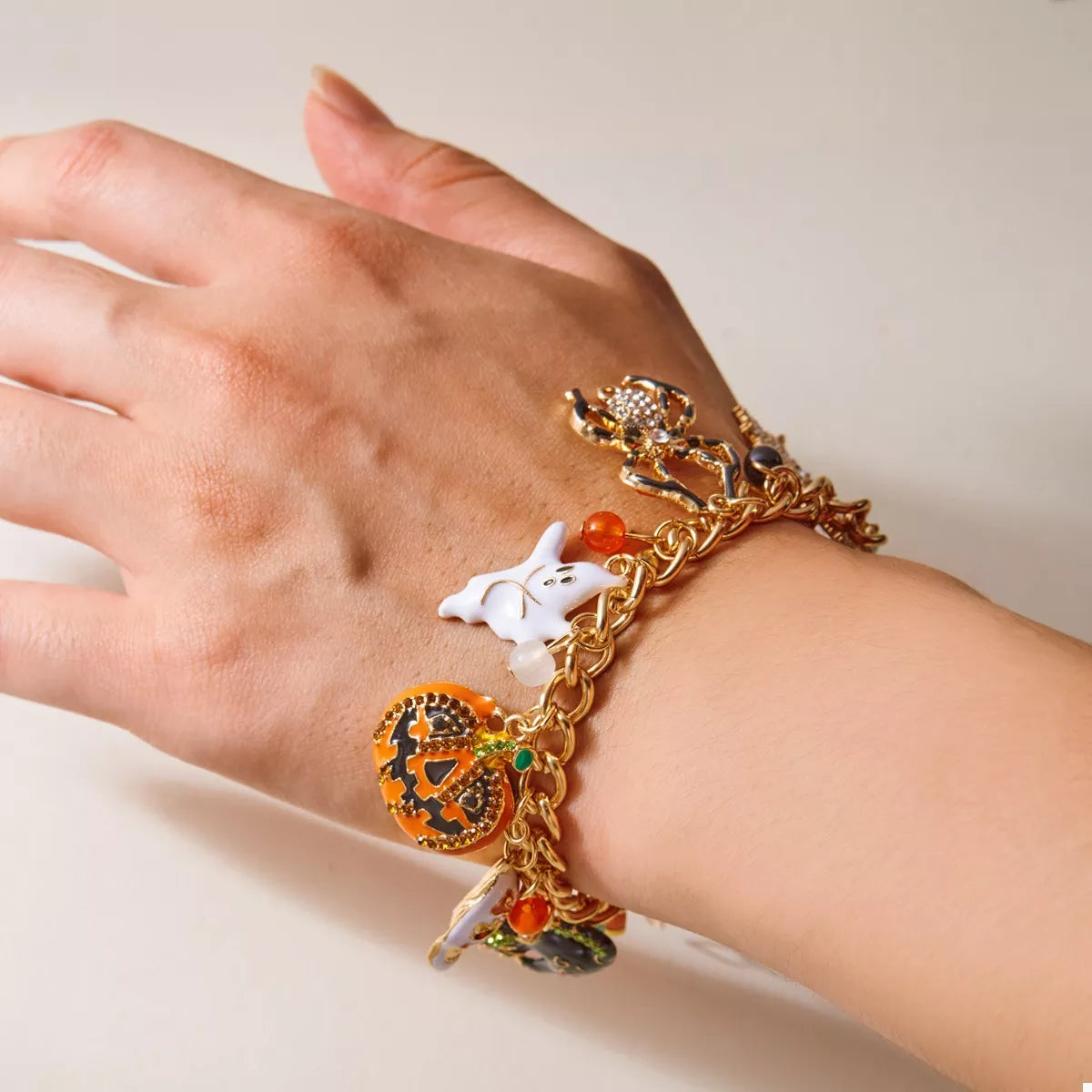 18K Gold-Plated Halloween Theme Bracelet 