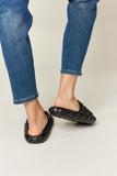 WILD DIVA Pyramid Stud Toe Band Footbed Sandals 