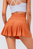 High Waist Pleated Active Skirt 