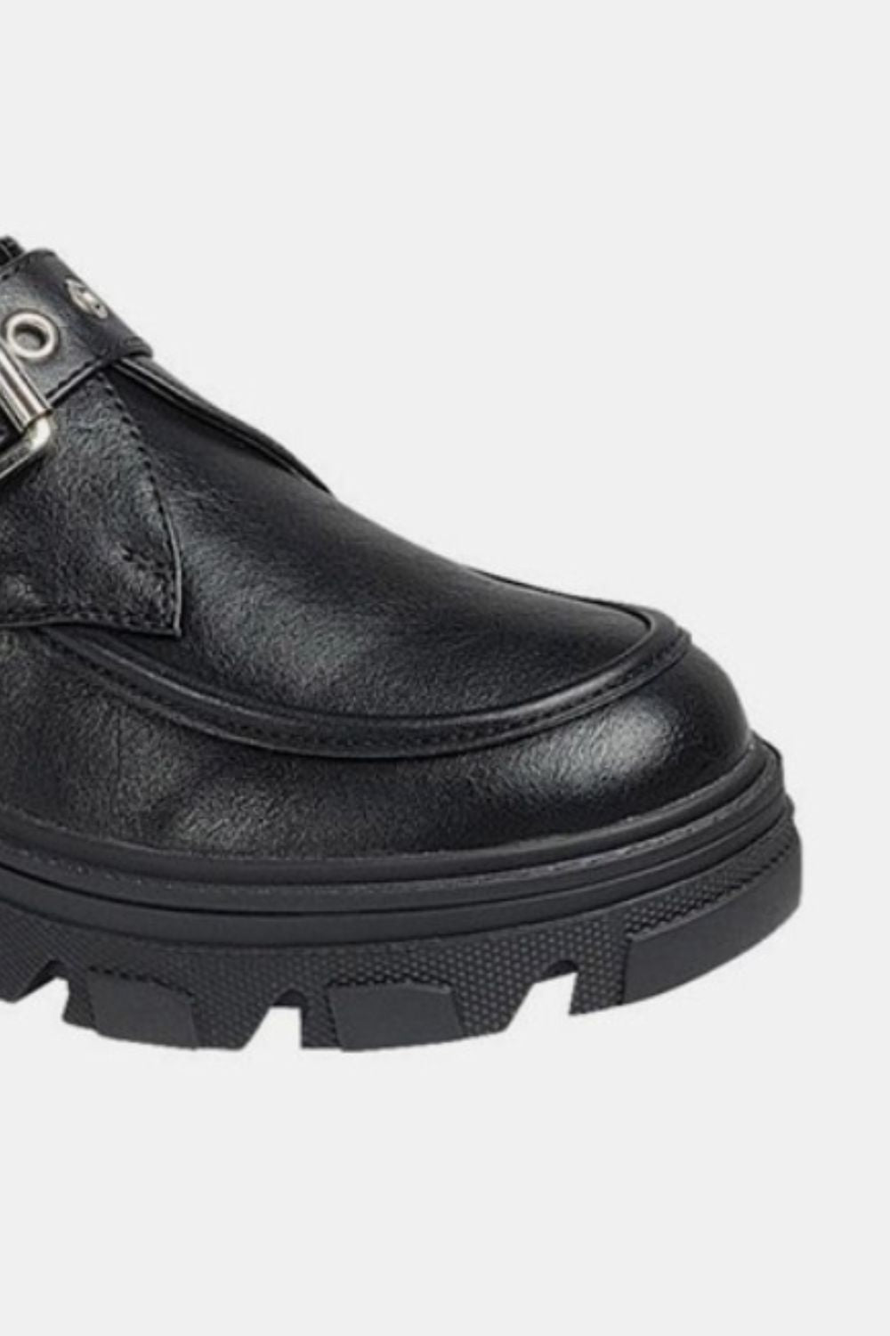 Forever Link Buckled Platform Lug Sole Loafers 