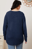 Basic Bae Full Size Ribbed Thumbhole Sleeve T-Shirt 