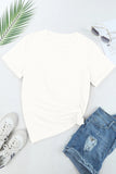 Pumpkin Round Neck Short Sleeve T-Shirt 