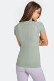 Millennia Round Neck Short Sleeve Active T-Shirt 