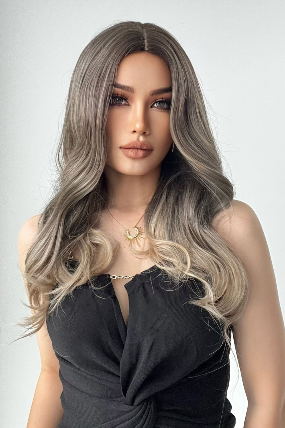 13*1" Full-Machine Wigs Synthetic Long Straight 24" 