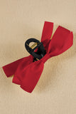 Black Bow Decor Large Hair Claw Clip Accessories/Headwear