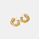 Stainless Steel C-Hoop Earrings 